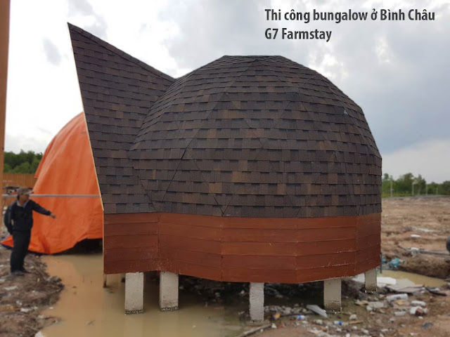 Thi công bungalow ở Bình Châu