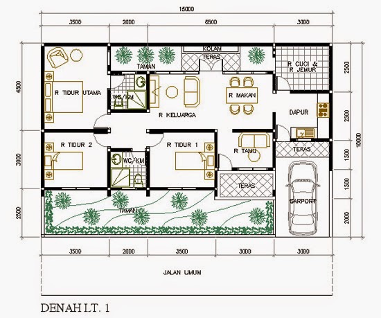  Desain  Rumah  Minimalis  1  Lantai  10  X  20  Foto Desain  