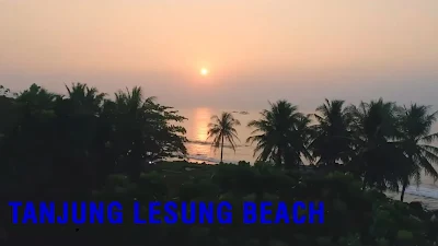 Tanjung Lesung Beach at Sunset