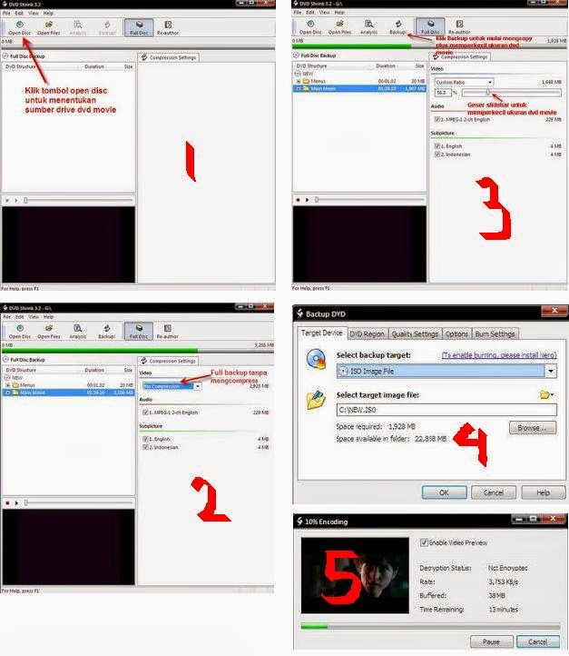 Membackup dan Memperkecil Ukuran File DVD Menggunakan DVD Shrink