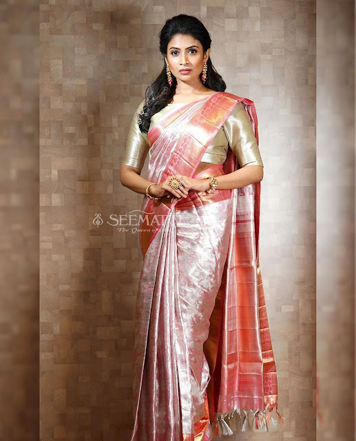 Pink Pastel shades in KAnjeevaram sarees