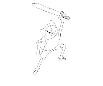 #6 Finn Coloring Page