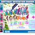 Trolls White Theme Birthday Party Digital Invitations #1