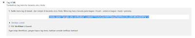 Cara Verifikasi Website/Blog di Google
