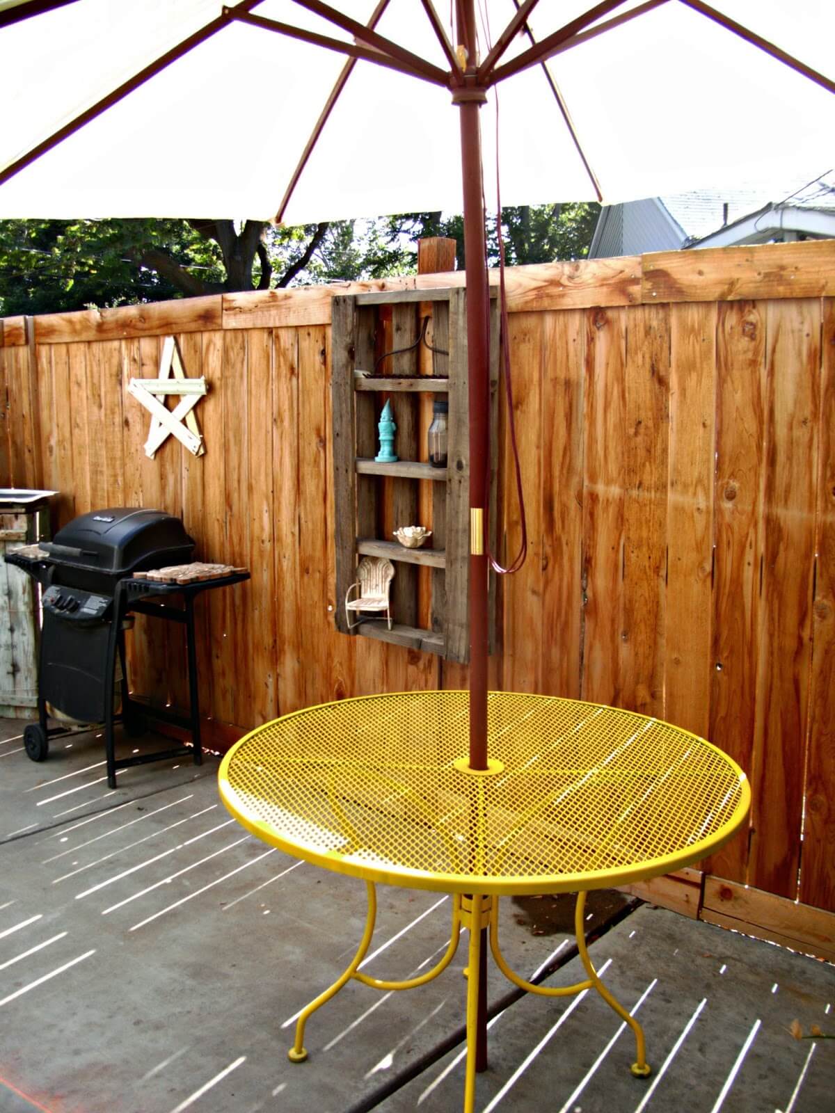 Upcycled Outdoor Dining Table