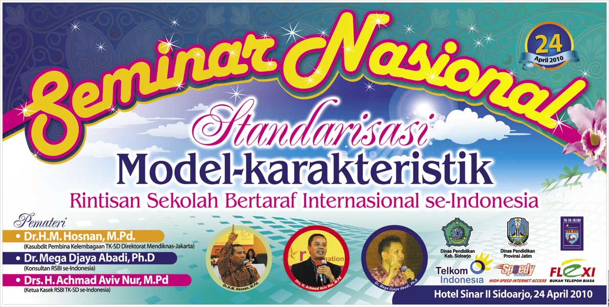 smart advertising Backdrop Seminar Nasional Standarisasi 