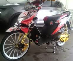 Modifikasi drag dan modifikasi tanpa bore up motor honda beat