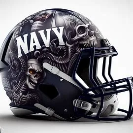 Navy Midshipmen Halloween  Concept Helmets