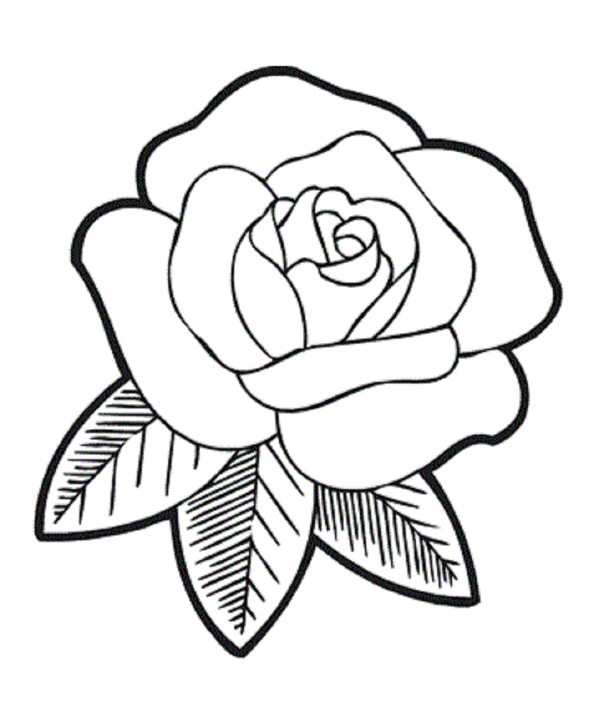 Trendy Coloring Pages Draw Easy Flowers Rose Flower Coloring Pages Full Version