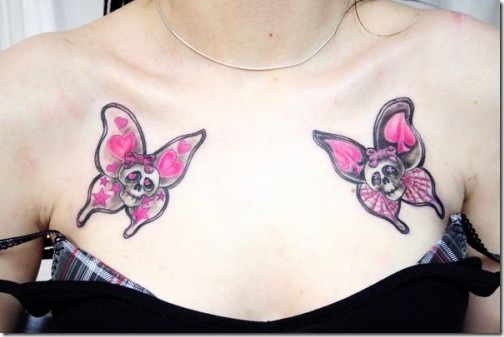 papillon_crne_des_tatouages_sur_la_poitrine