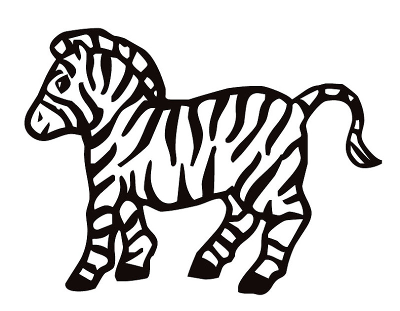 Cartoon Zebra Coloring Pages title=