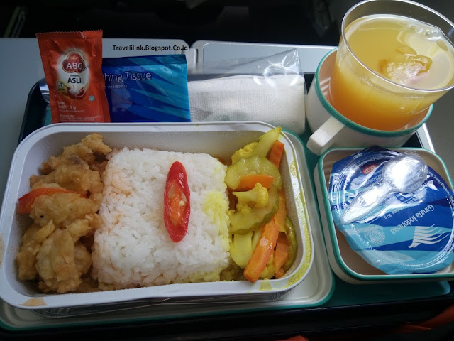 Makanan yang disediakan di maskapai Garuda Indonesia