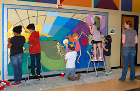 in lak'ech, student mural, social justice mural, kids mural, portland muralist, portland artist