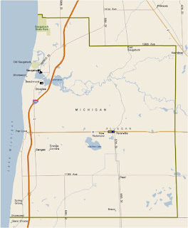 Map of the Saugatuck & Douglas Area, MI