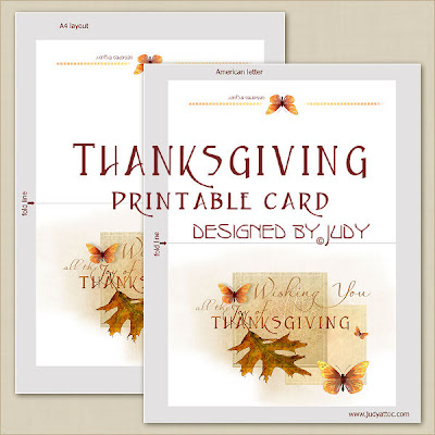 Thanksgiving card layouts - click to enlarge