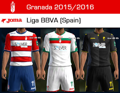 PES 2013 Granada 2015-2016 Kits by Dark-Shimy