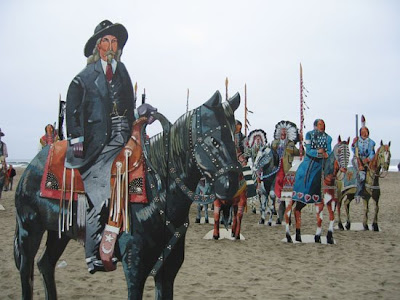 It is the troupe of the Buffalo Bill Cody Wild West Show.