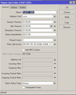 rate limit (rx/tx)