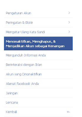 Cara Menutup Akun Facebook