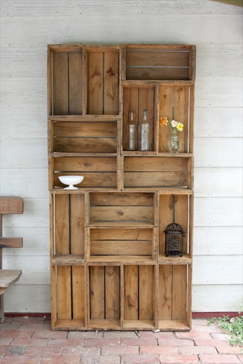 Apple Crate Shelves