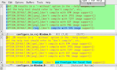 Emacs - ediff-windows-linewise