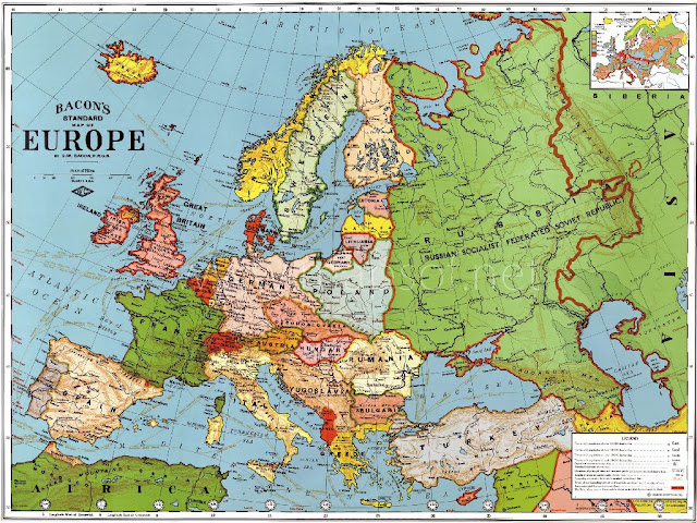 Map Europe 1920 