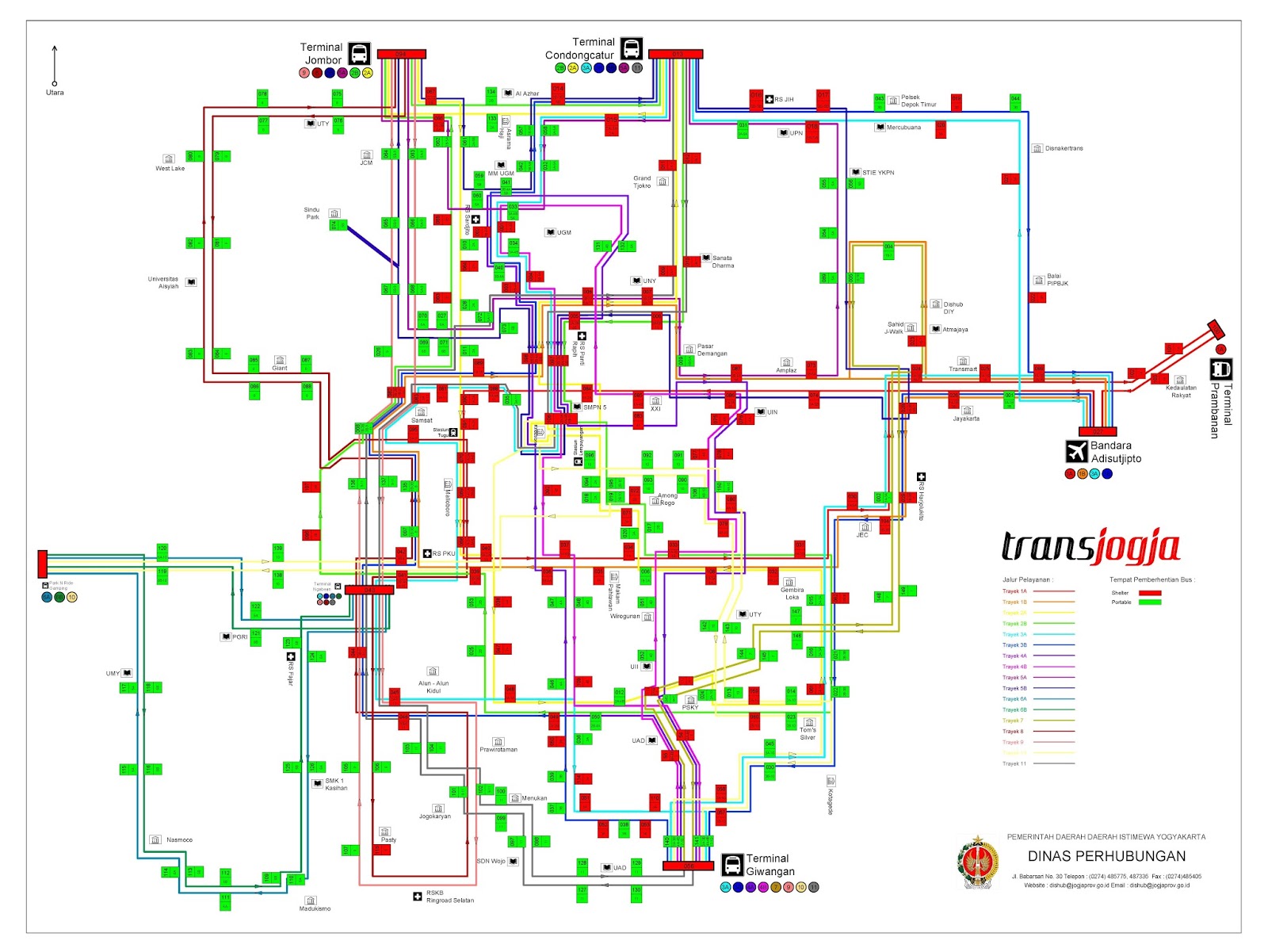 RUTE DAN HALTE TRANS JOGJA TERBARU LENGKAP Instagram Berkunjungjogja