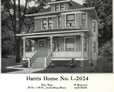 black and white photo of Harris homes - 1921- Model No 2024