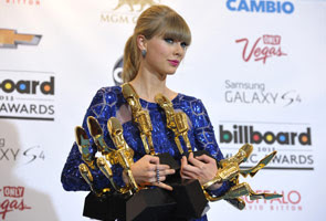Billboard, Artis Amerika, Selebriti, Taylor Swift, menang, besar, Anugerah Billboard, Billboard Music, anugerah, Taylor Swift, trofi, Justin Bieber