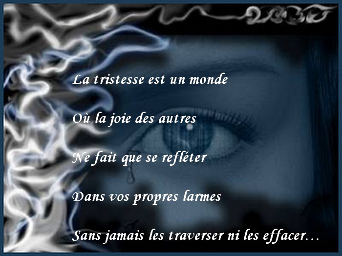 Jolie Carte avec Phrase d'Amour Triste