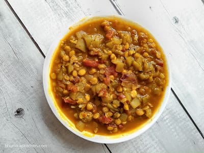 Lauki Chana Dal Ki Sabji Recipe In Hindi