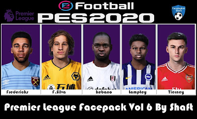 PES 2021 Premier League Facepack Vol 6 by Shaft