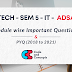 ADSA - Module wise Important Questions and PYQ