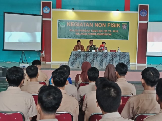 TMMD Berikan Pelajaran Berharga Buat Siswa SMK Al-Mutadin 