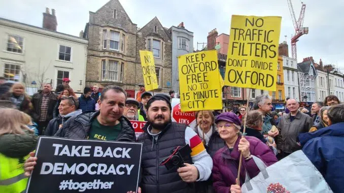 Thousands Join Oxford Protest Against Tyrannical ’15 Minute Cities’