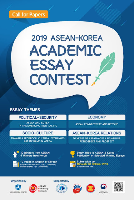 Kontes Essay Akademik Asean-Korea 2019 Hadiah Trip Asean dan Korea