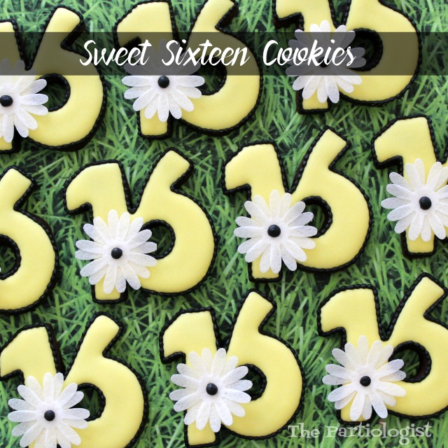 The Partiologist Sweet Sixteen Cookies