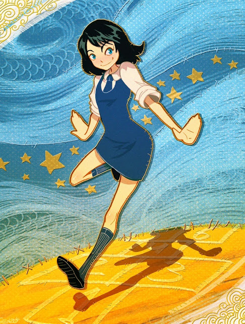 hopscotch,genzoman,anime girl