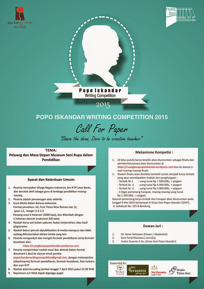 Popo Iskandar Writing Competition 2015 -  BloggerMangga 