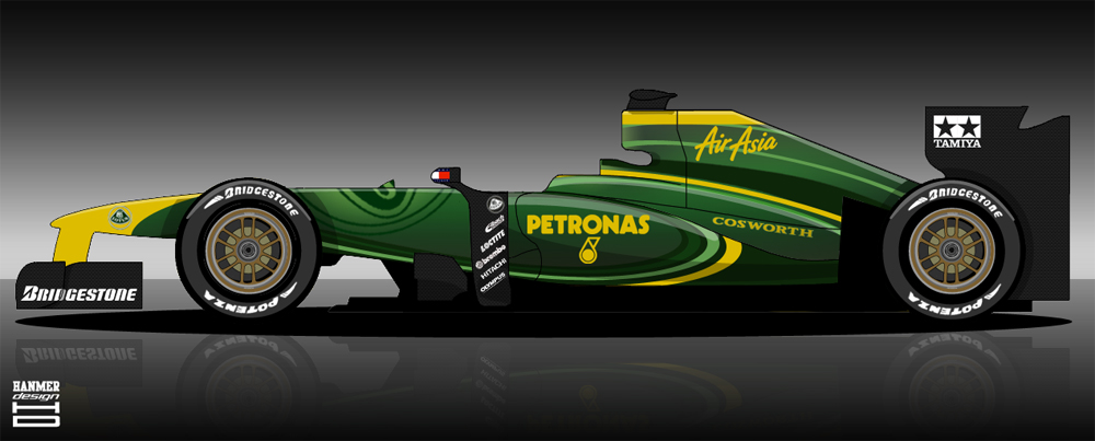team Lotus' 2011 F1 car is