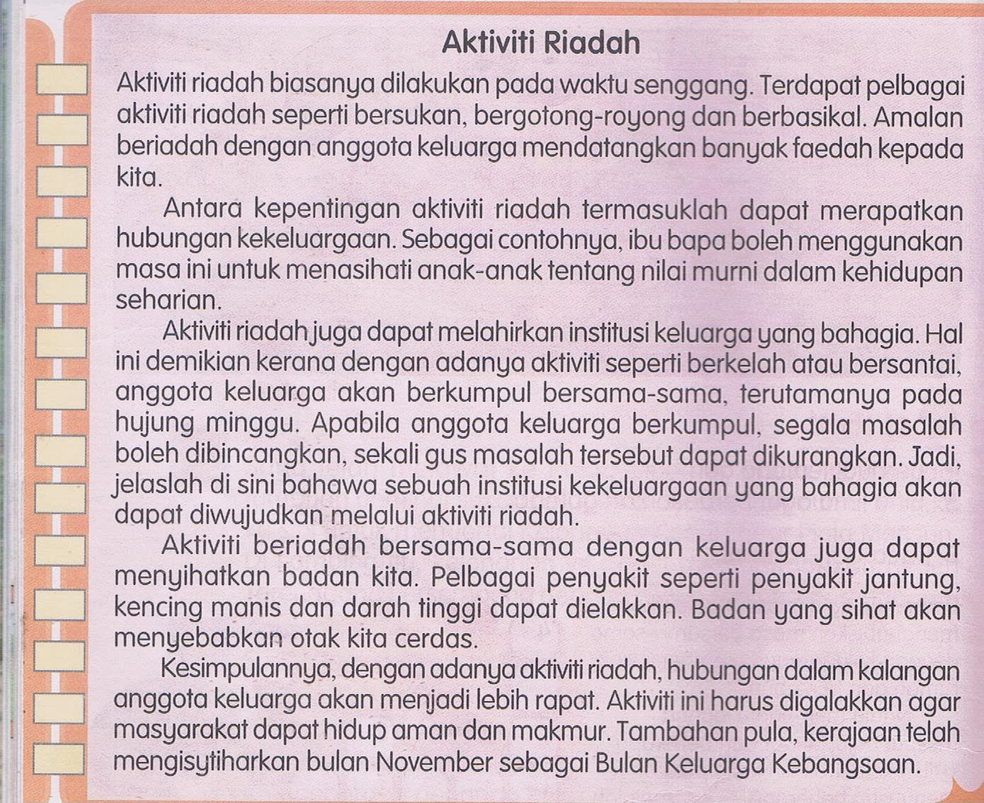 TINTA KEHIDUPANKU SEBAGAI GURU: BAHASA MELAYU TAHUN 4