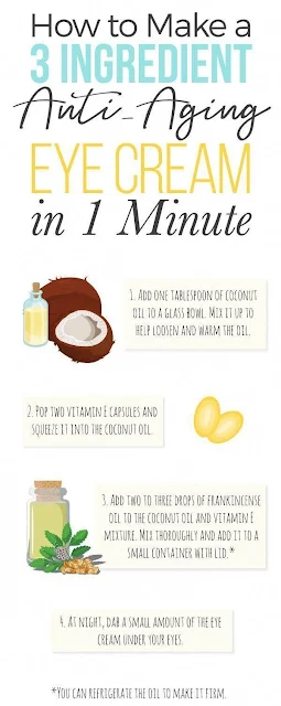 How To Make A 3 Ingredient Anti-Aging Eye Cream In 1 Minute