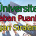 Sakarya Üniversitesi Bölümler Başarı Sıralaması ve Taban Puanları