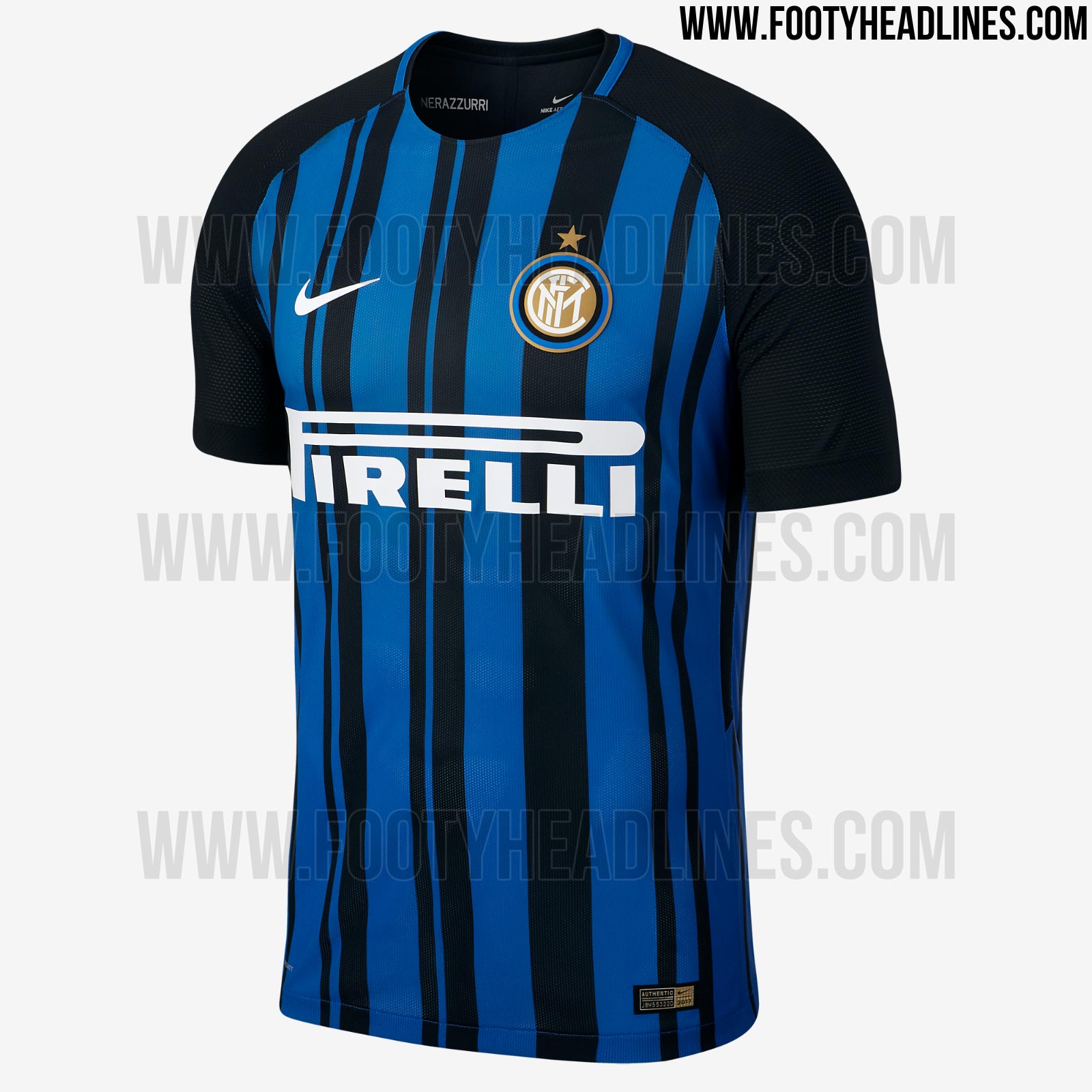All New Nike Inter Milan 17 18 Kit Font Released Footy Headlines