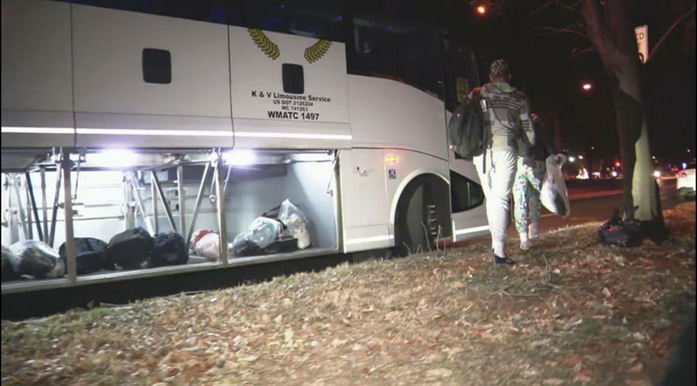 Three Busloads Of Migrants Dropped Off At VP Harris' Home On Christmas Eve