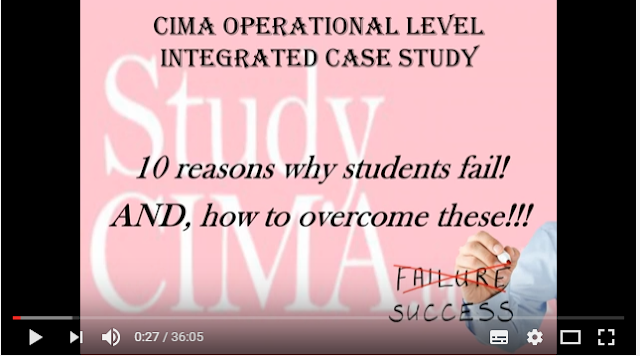 Top reason why CIMA OCS students fail and how to overcome from these - top tips 