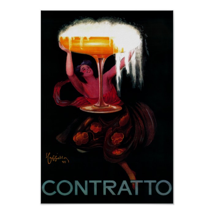 Contratto - Sparkling Wine Vintage Poster