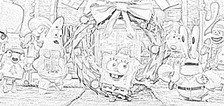 SpongeBob SquarePants Christmas coloring pages holiday.filminspector.com