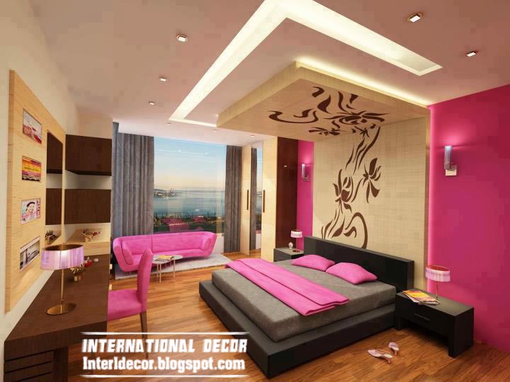 Contemporary bedroom designs ideas with new ceilings and decorations