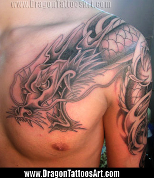 The dragon tattoo designs fire is a classic choice for tattooing